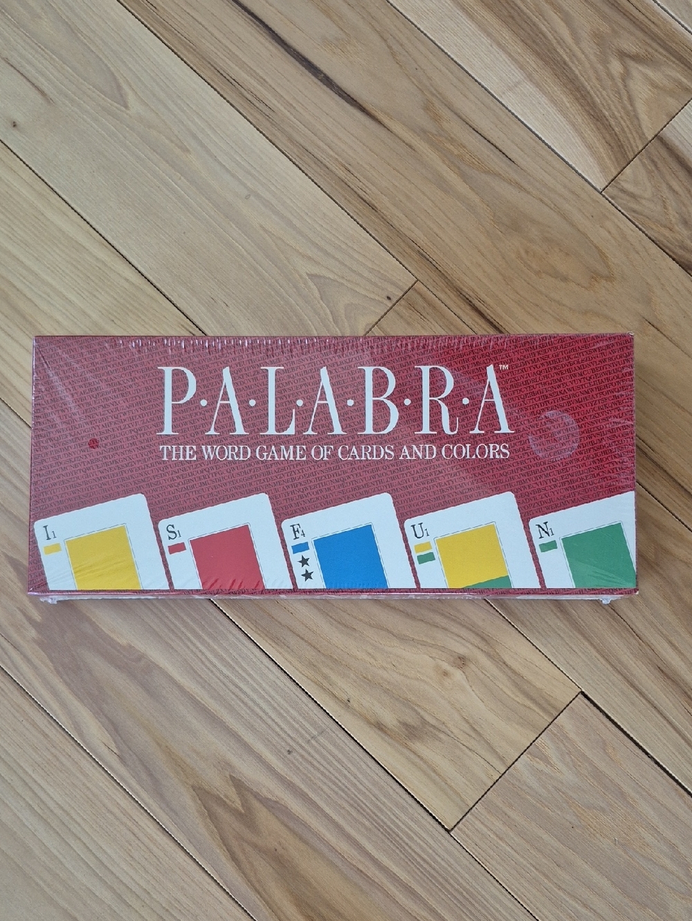 PALABRA Word Game Box - Red with Multi-Color Cards NEW Vintage